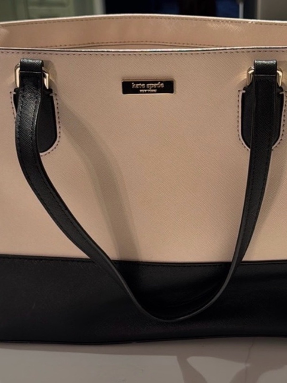 Kate Spade Tote Bag Unused Black Cream - Picture 4 of 4